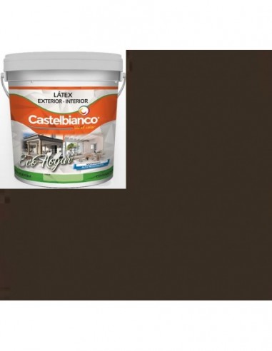 Latex  Color  Marron Africano             4  Lts   * Eco  Hogar   " Int - Ext - Castelbianco "   