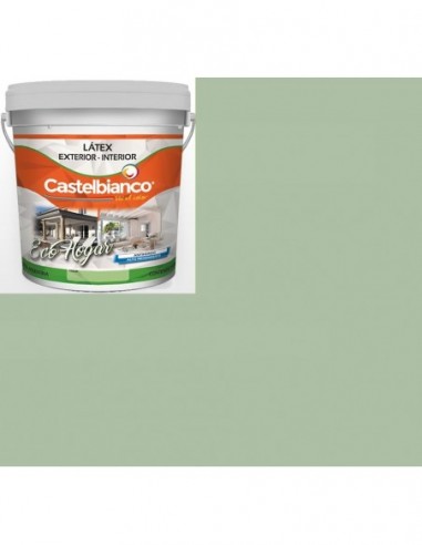 Latex  Color  Verde  Agua                        4  Lts   * Eco  Hogar   " Int - Ext - Castelbianco " 