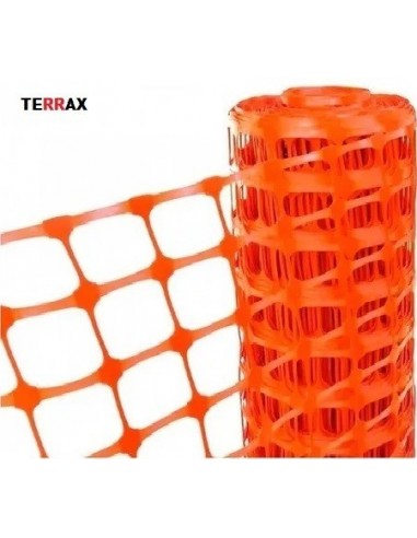 Tejido    Red  De  Señalizacion  De   1  X  45 Mts    Eco.  Naranja    " Terrax"  