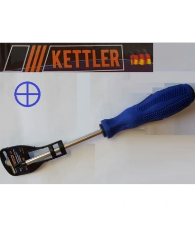 Destornillador  Phillips   0   3  X   75    " Kettler "     Mgo.   Azul  Antidesl.       * Germany