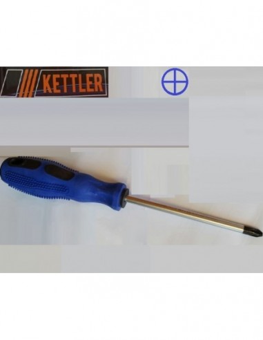 Destornillador  Phillips   0   5  X 150    " Kettler "     Mgo.   Azul  Antidesl.       * Germany