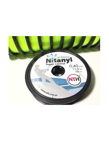 Tanza P/ Pesca   0,40 Mm  Verde              " Nitanyl "  * 100 Mt.