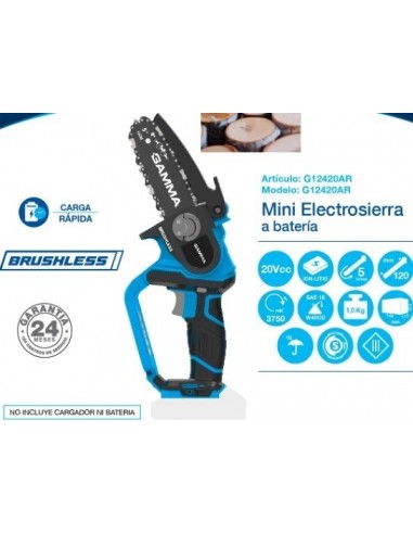 Motosierra   Mini A  Baterias   5"  120 Mm   3750 Rpm    "  Gamma  "  No Incluye Cargador Ni Batería