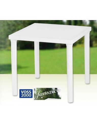 Mesa      Cuadrada           Blanca  Pvc     Lados      0,75 Mts  - 71 Cm Altura    " Jamaica - Voss2000 "