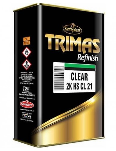 Clear    2 K    Altos  Solidos   Catalizado  Cl 21   1 Lts     " Trimas "  " Sinteplast "  Barniz Dos Componentes. Exelente T