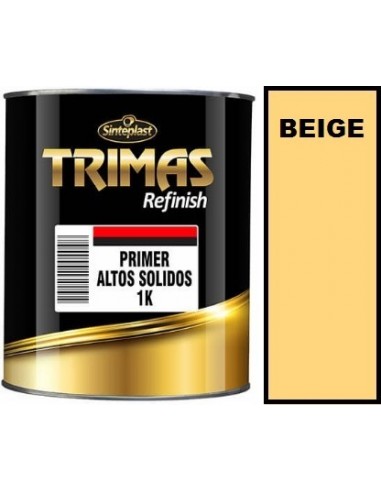 Impresion   Beige   Primer  1k  Altos Solidos    4 Lts     " Trimas "   Fondo Monocomponente Alto Poder De Relleno