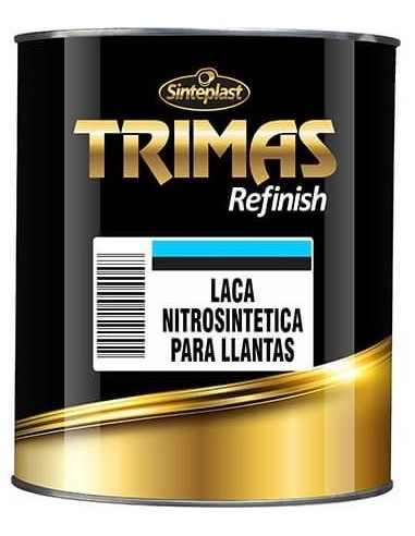 Laca Automotor  Nitros.  Aluminio P/ Llantas   1/2  Lts  " Trimas "  Monocomponente, Rapido Secado    "sinteplast"