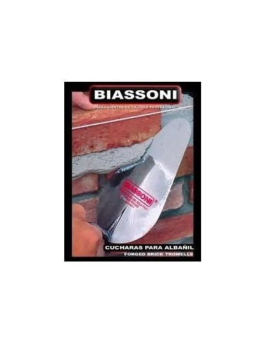 Cuchara   Albañil    Nº  7         " Biassoni "     Forjada