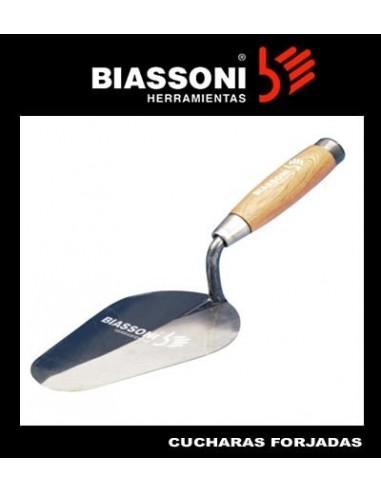 Cuchara   Albañil    Nº  8         " Biassoni "     Forjada