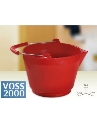 Balde   Plastico   Rojo   " Voss 2000 "  ..  (10 Lts)