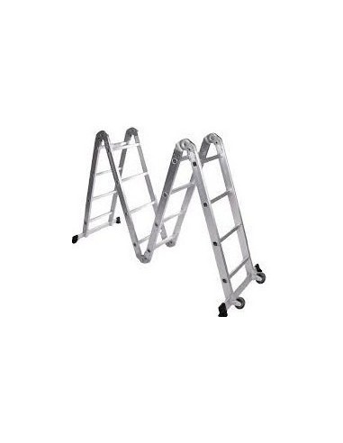 Escalera   Aluminio   Multiproposito  20 Esc  5,70 Mt  6 Fun  150 Kg  " Gloss "    Peso 14.5 Kg  