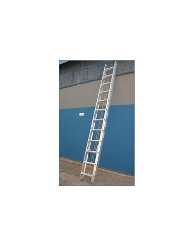 Escalera   Aluminio  Extensible  Doble    8 X 2   2,40 Mt -  Extend. 3,90 Mt   Profesional  " Gloss" 