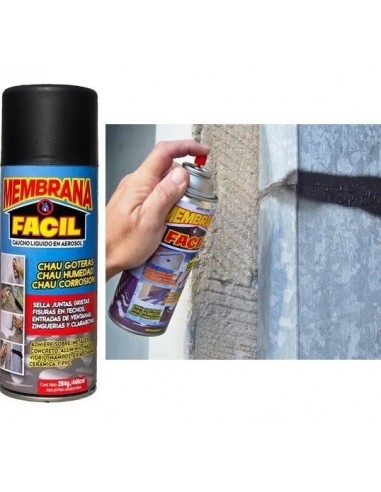 Membrana    Facil  Caucho Liquido En  * Aerosol  ° Negro  440 Cc - 284 Gr   Ind.  Argentina