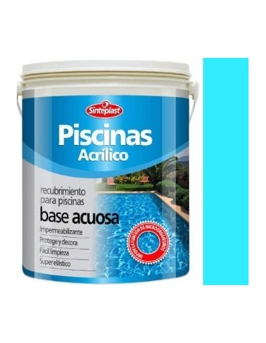 Piscina    " Acrilico - Sinteplast "     4  Lts  Celeste                     Base Acuosa 