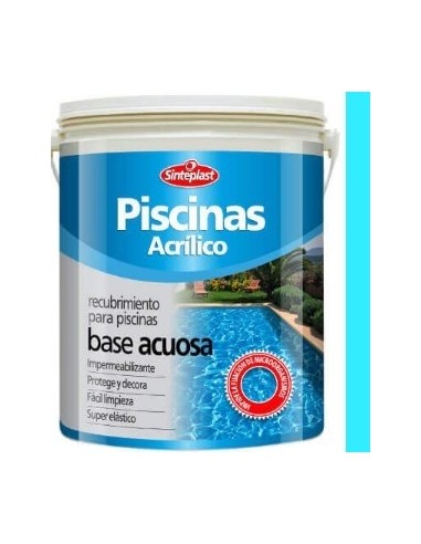 Piscina    " Acrilico - Sinteplast "   10  Lts  Celeste                     Base Acuosa 