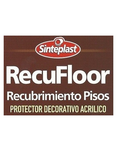 Pisos  Deportivos  Acrilico   Blanco    4 Lts      Recufloor      Recub  Decorativo   Sinteplast