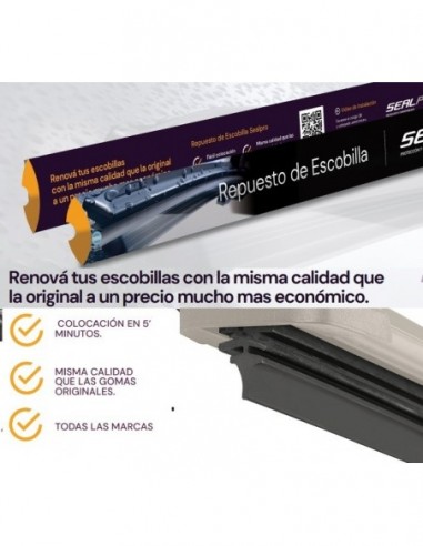 Escobilla  P/ Parabrisas   Repuesto Refil  Aerotwin *  2 Unid  800 Mm Sealpro *bosch