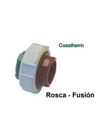 Union Doble   Rosca  -  Fusion  Rh 20       " Coestherm "