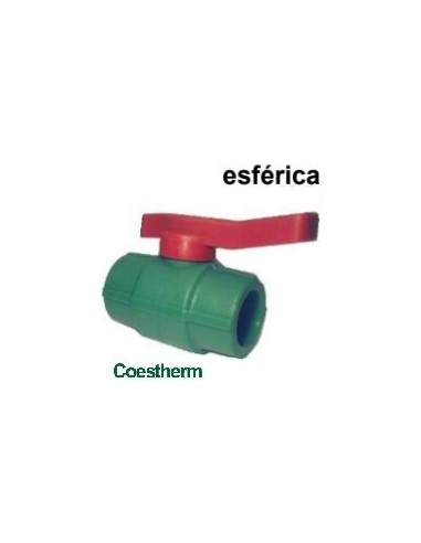 Valvula  Fusion  Llave  Paso  Esferica   ø 40     Exterior  Palanca   " Coestherm "