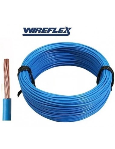 Cable  Unipolar  * Bobina  Precio * Mts   1 *  1,5 Mm  Celeste    " Wireflex "  (*bobina *900mts)cert * Ignifugo 100% Cobre