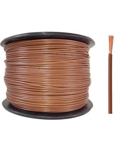 Cable  Unipolar  * Bobina  Precio * Mts   1 *  1.5 Mm  Marron  " Nasello  " (*bobina *900mts)  Iram-nm 247-3 – Iec 60227-3 