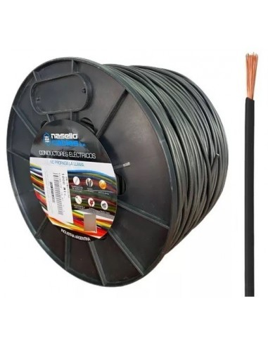 Cable  Unipolar  * Bobina  Precio * Mts   1 *  2.5 Mm  Negro  " Nasello  " (*bobina *500mts)  Iram-nm 247-3 – Iec 60227-3 