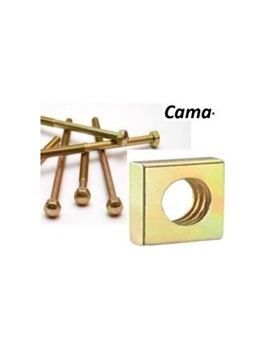 Bulon  Cama C/ Tuerca      120   Mm *  5/16"   * 100 Unid   H° Zincado