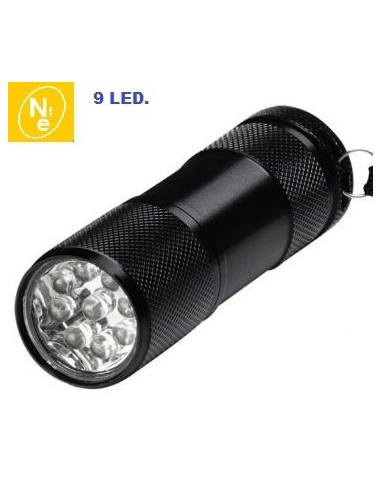 Linterna     9 Led  Ultra Bright  Metal "nova"  3 Aaa - 