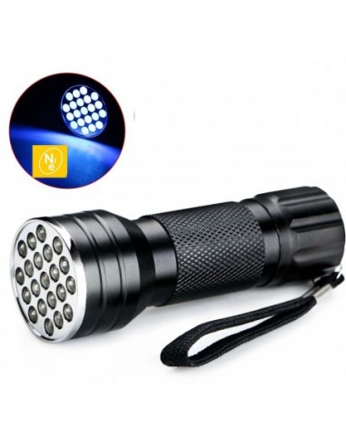 Linterna   21 Led  Ultra Bright  Metal "nova"  3 Aaa - 