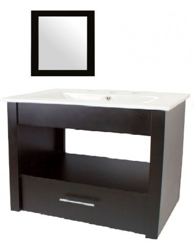 Mueble  De  Baño * Firenze + Mesada + Espejo  ¨ Wengue "