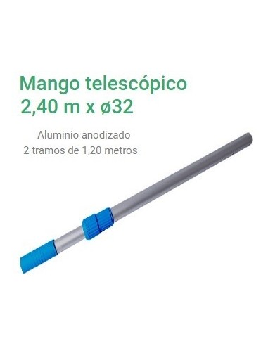 Piletas    Saca  Hojas  " Cabo De  Aluminio  2,40 Mts "   32 Mm Para  Saca Hojas    " Kushiro "