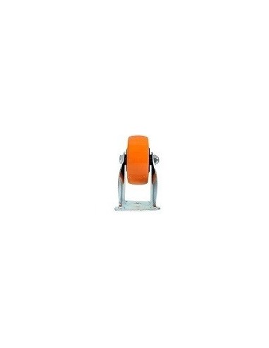 Rueda  Pvc   Alta  Resistencia   Fija   100 Mm  Res* 100 Kg  " Naranja "