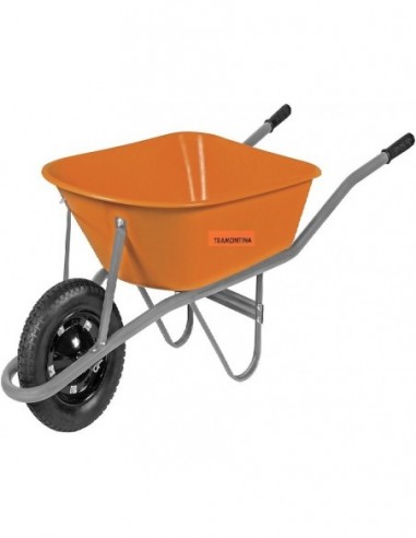 Carretilla     Plastica       55 Lts   " Tramontina "   Rueda  Neumatica   Iva10,5%     Naranja