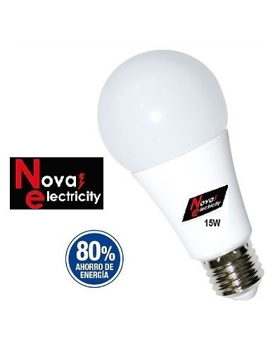 Lampara  Bulb De Led   15 W  130 W    T/ Foco  Fria  " Nova "  6500 K 50.000 Hs.  *iva10,5%  