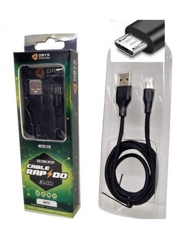 Cable  * Solo   Para  Celular  V8  Y  Cargador  Usb    * Orly   3.1a   