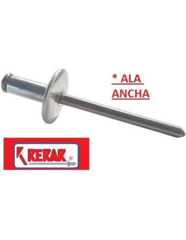 Remaches    Rapidos   Ala  Ancha     5     X  12 Mm  X   500 Un    " Rerar "  Ind. Arg