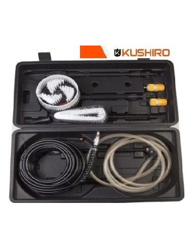 Hidrolavadora      **  Kit  " Kushiro " Cepillo Diagonal / Cepillo Rotador / Lanza Turbo / 2 Conectores / Adaptador / Manguer