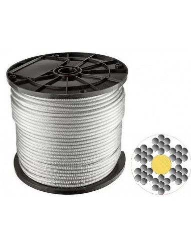 Cable  * De   Acero     2    Mm      *  6  X   7          Precio * Metro   ( Carrete 100 Mts )  * Finisterre