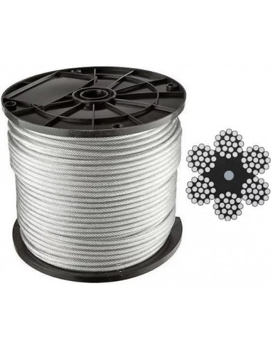 Cable  * De   Acero    12    Mm      *  6  X  19         Precio * Metro   ( Carrete   50 Mts )  * Finisterre