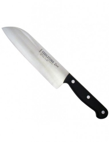 Cuchillo    Chef   * Ivo     7"  - 18       Cm     "  Santoku   " Cabo Negro  " Eskilstuna "  Ac. Carb.   Ind. Arg.