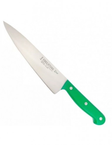 Cuchillo   Mango   Verde   10" -  25     Cm    " Cocina  "  " Eskilstuna "  Ac. Carb. -  Ind. Arg.  