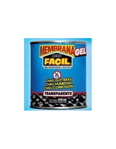 Membrana    Facil  Caucho Liquido En  Gel  * Lata   ° Transparente   250 Ml.     Ind.  Argentina