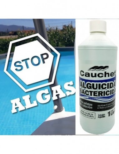 Alguicida   Bactericida  Para  Piscina          1  Lts      " Cauchet "