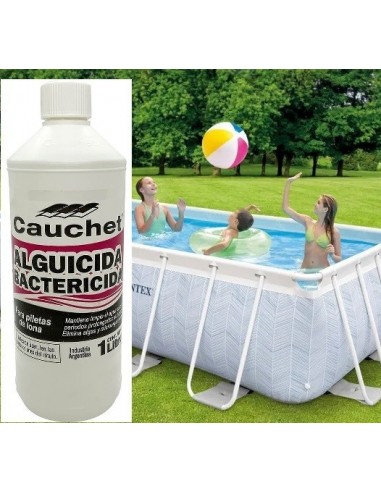 Alguicida   Bactericida  Para  Pileta  De  Lona       1  Lts      " Cauchet "