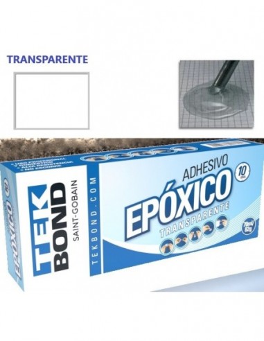 Adhesivo   Epoxi  * Tipo Poxipol   Transp.   *   16 Gr  10 Min.  * Tekbond " Saint Gobain "