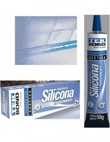 Silicona    Pomo    50 Gr    Transp  *  Acetica   * Multiproposito   " Tekbond  "