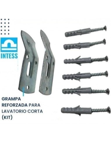 Grampa   Para   Lavatorio  Corta  Kit  * Completo  Reforzado - Gr Tor Tar * Intess