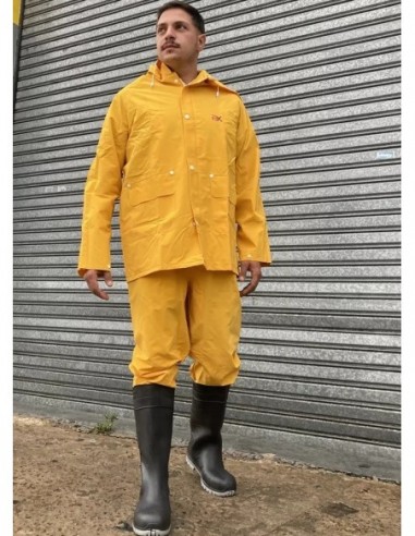 Traje  Lluvia  Talle   "    Xl "      *  " Bil Vex "   Color   Amarillo