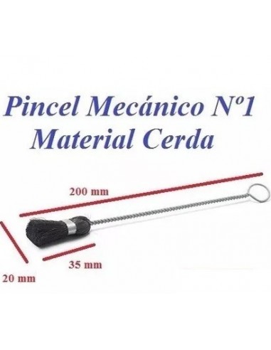 Cepillo   Pincel   * Mecanico   De   Cerda    N°  1     * Barresola Ind. Arg.