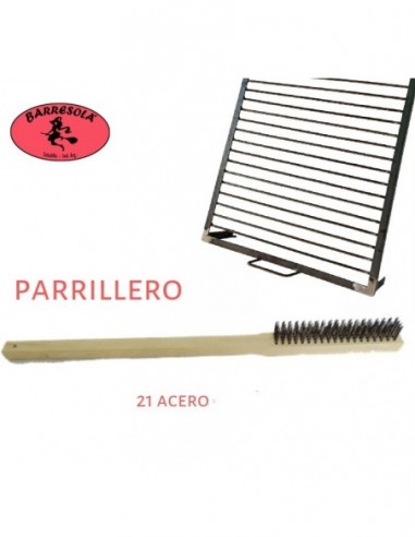 Cepillo   Limpia     * Parrilla     Con Cabo  57 Cm - 4 * 19 Cm    * Barresola Ind. Arg.